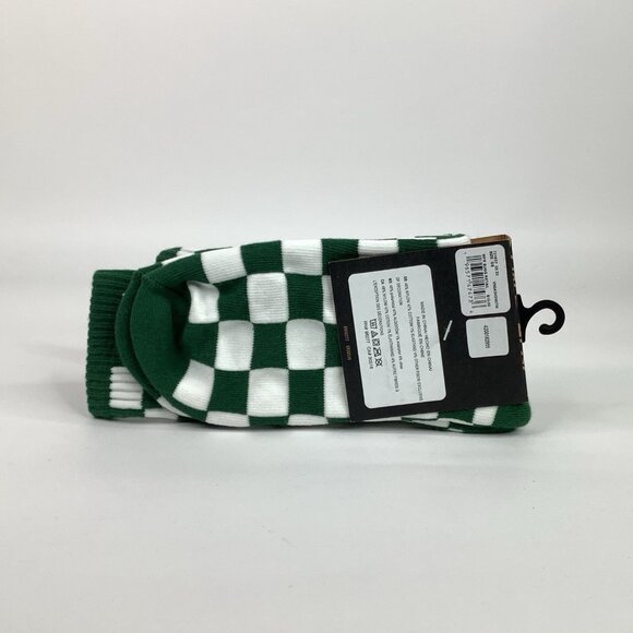 Vans "Checkerboard" Crew Socks (Green/White) Men's Off The Wall Sock - Picture 2 of 2